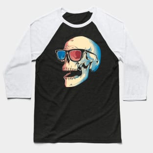 3D Horror Movie Baseball T-Shirt